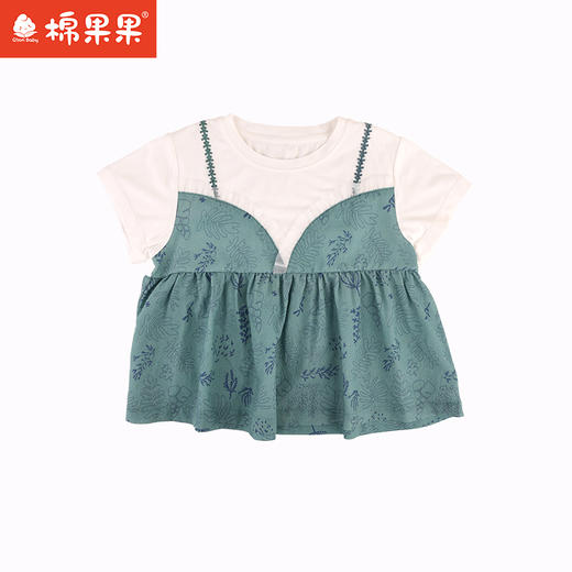 棉果果夏季新品女童短袖T恤M222140224230 商品图0