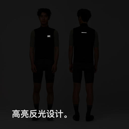 GRC桀骜无尽科技系列防风格子骑行服马甲男女同款 商品图3