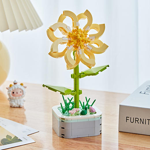 【39.9/任选2件！】兼容乐高积木花束植物多肉盆栽，桌面摆件小颗粒拼装益智玩具，亲手拼搭制作·仪式感满满！-ry 商品图12