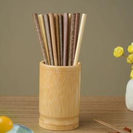 双枪西子千束实木日式分食筷，原木材料、光滑细腻