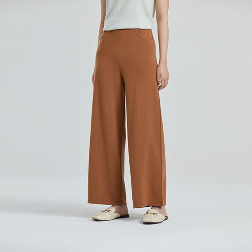 东黎 • 山羊绒 女士春夏季精纺垂感显瘦阔腿裤  4201 商品图2