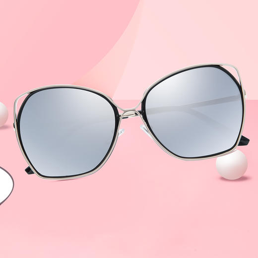 【分销】威古氏女士太阳镜偏光镜片方圆大框墨镜，辅以金属装饰，传递高级设计感 商品图9