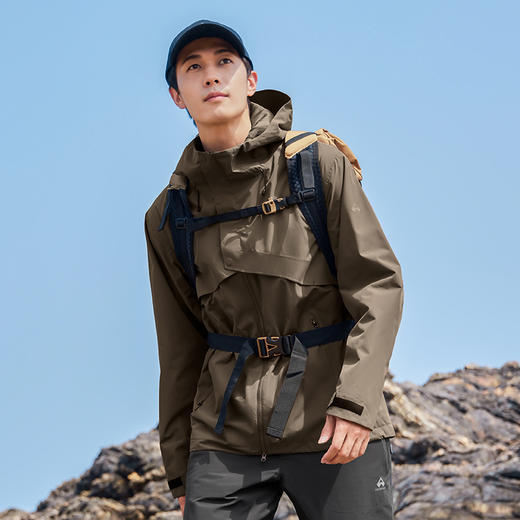 【透气王冲锋衣】拓路者户外暴雨级防水夹克男活页结构硬壳登山服 商品图4