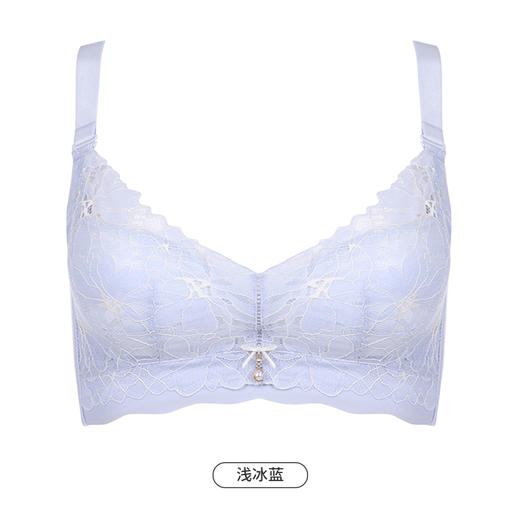 都市丽人舒软挺塑柔型杯轻塑塑身内衣女蕾丝B杯适穿3/4杯中厚调整型文胸无钢圈四排扣LJ41B2 商品图12