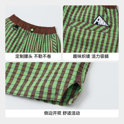 男童运动风格子中裤裤子夏季新款安奈儿童装实体店同款AB426656 商品图4