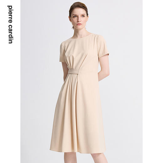 皮尔卡丹女装新款通勤时尚淑女修身双色夏季连衣裙C42DS11
 商品图1