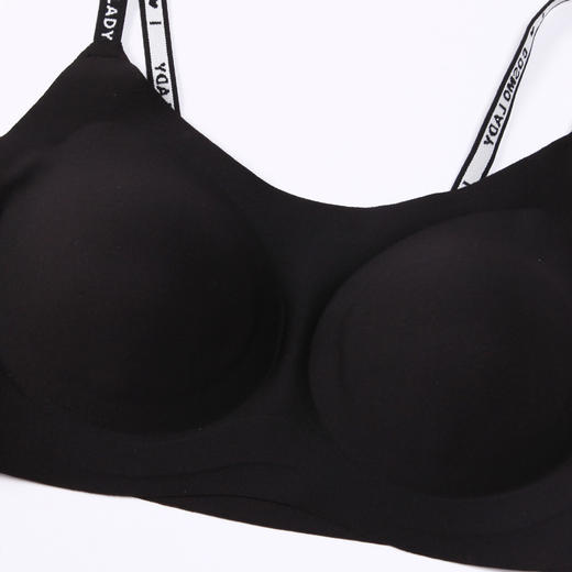 都市丽人Vbra内衣无痕背心内衣女泳布文胸无尺码抹胸薄款无钢圈无排扣LB463K 商品图5