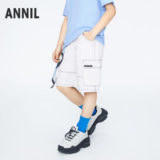 男童全棉牛仔中裤裤子新款安奈儿童装实体店同款AB426625 商品图1