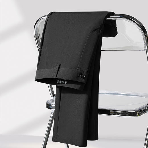 【Q】【冰丝三防面料】【新款DDP】大依优型大码冰丝弹力商务休闲裤西裤直筒裤夏季弹力加肥加大宽松大码男士 商品图1