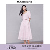 MAXRIENY落樱公主茶歇裙夏蝴蝶结连衣裙中长显瘦(货号:MC87DR273) 商品缩略图0