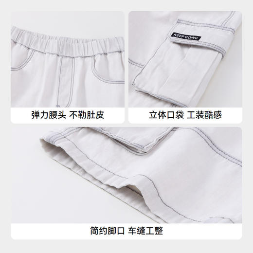 男童全棉牛仔中裤裤子新款安奈儿童装实体店同款AB426625 商品图4