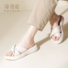 信诺踩屎感凉拖鞋女外穿2024新款夏季真皮软底舒适妈妈鞋轻便凉鞋L323-15 商品缩略图1