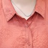 QYM-4158252大码衬衣夏季新款印花小衫时尚不对称翻领衬衣 商品缩略图3
