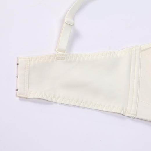 都市丽人自然舒适内衣女锁边文胸B杯适穿3/4杯薄款无钢圈三排扣LB42D8 商品图7