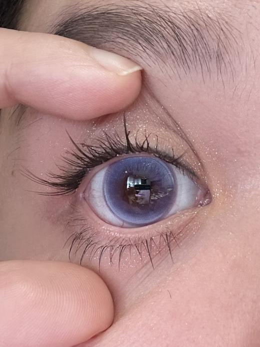 Focusmoon 半年抛 向心引力 14.5mm 两片装 绝美清透宝石紫色美瞳 商品图0