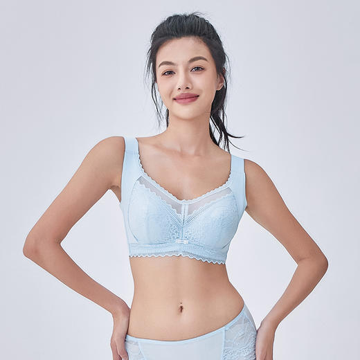 都市丽人完美包容大罩杯内衣女蕾丝文胸CD杯适穿3/4杯超薄款速干软钢圈四排扣LB43J3 商品图1