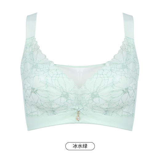 都市丽人舒软挺塑轻塑调整型内衣女蕾丝塑身CD杯3/4杯薄款文胸树脂胶圈五排扣LJ42B2 商品图13