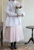 ECOLE DE CURIOSITES 真丝欧根纱面料轻粉半身裙 商品缩略图0