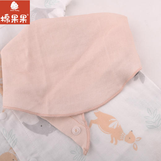 棉果果夏季新品3A抗菌纱布短袖连体衣M201722224367 商品图2
