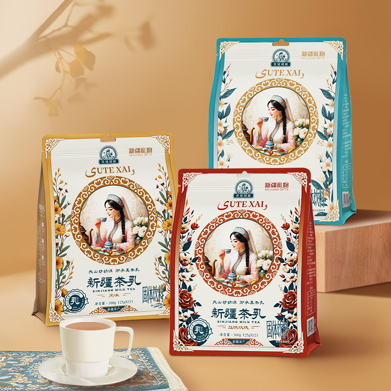 花毡姑娘新疆茶乳 传承新疆地道奶茶风味 自然浓郁醇香