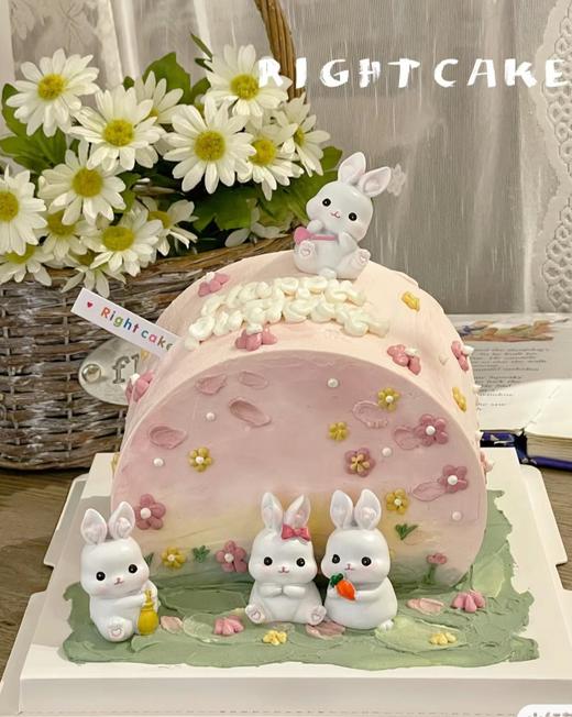 【臻品系列】---拱形蛋糕【可爱兔兔】 商品图0