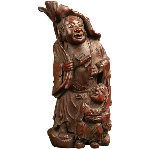 清 竹雕和合二仙摆件 商品图5