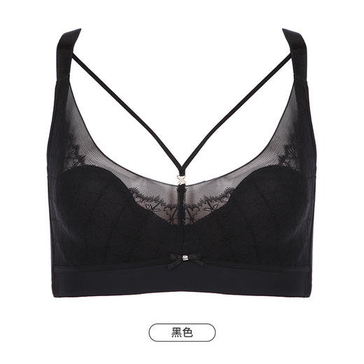 都市丽人舒软挺塑轻塑调整型内衣女锁边塑身BC杯3/4杯超薄文胸无钢圈四排扣LJ42B9 商品图11