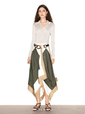 【薄荷弹珠】复古老钱风长袖冰感针织上衣