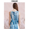 VIMAGE纬漫纪夏季新款设计感显瘦无袖背心上衣V2113717 商品缩略图4