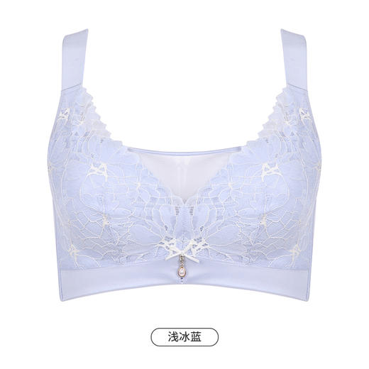 都市丽人舒软挺塑轻塑调整型内衣女蕾丝塑身CD杯3/4杯薄款文胸树脂胶圈五排扣LJ42B2 商品图11