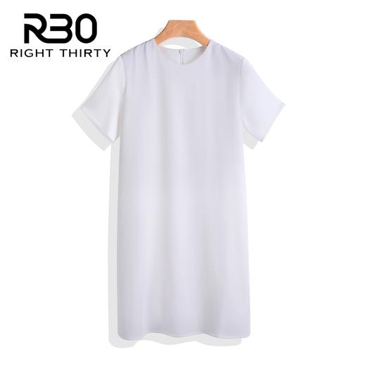 【破价】R30 【不过时】春夏款气质百搭半袖小黑裙圆领短袖裙子通勤连衣裙 N24LE01286【现货】 商品图2