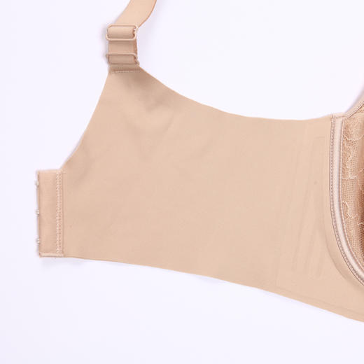 都市丽人舒软挺塑轻塑塑身内衣女蕾丝BC杯适穿3/4杯超薄款速干调整型文胸软钢圈三排扣LJ43D6 商品图8