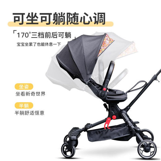 AIrud(艾瑞迪）遛娃手推车816黑色 商品图5