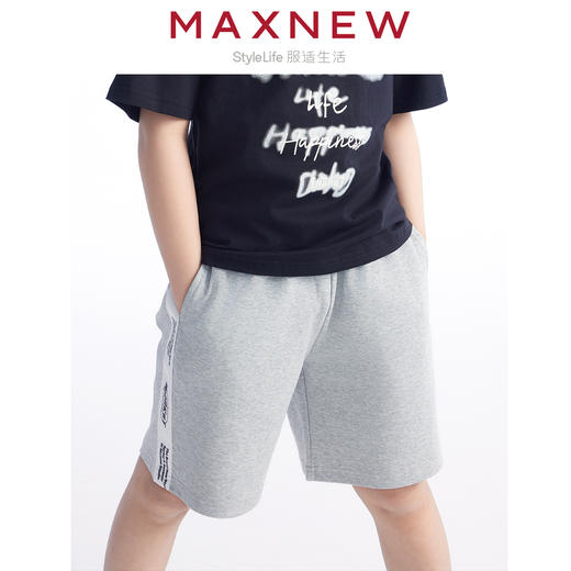 【短裤】童装印花织带休闲运动短裤 1N2344105 商品图3