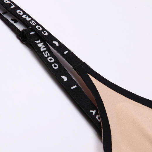 都市丽人Vbra内衣无痕杯面内衣女泳布文胸无尺码3/4杯中厚无钢圈无排扣LB464K 商品图5