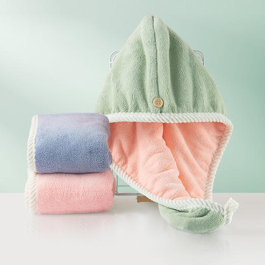 干发帽吸水毛巾擦头洗头包头巾YXJF2130 商品图0