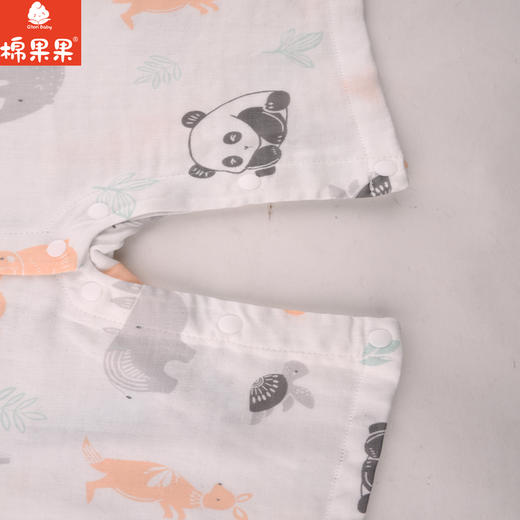棉果果夏季新品3A抗菌纱布无袖连体衣M201724224366 商品图3