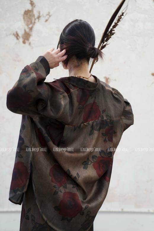 【门店同款】ENJOY夏季云敛-禅意灰烬玫瑰衬衫 157030347 商品图2