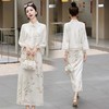 【预订·最迟6天发货】新中式国风连衣裙女装2023年春夏新款温柔复古减龄改良旗袍套装裙 商品缩略图0