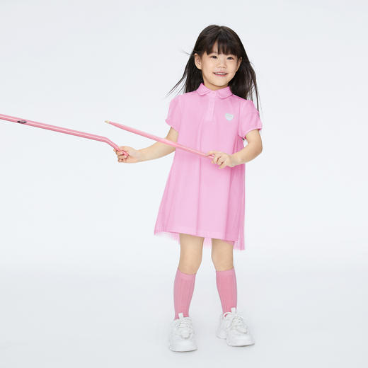 女童短袖连衣裙POLO裙新款安奈儿童装实体店同款XG423707 商品图3