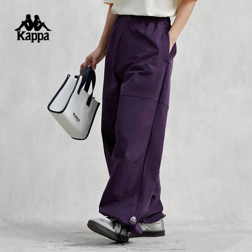 Kappa卡帕休闲裤2024新款情侣男女宽松直筒运动长裤抽绳小脚卫裤K0EX2AX30D 商品图1