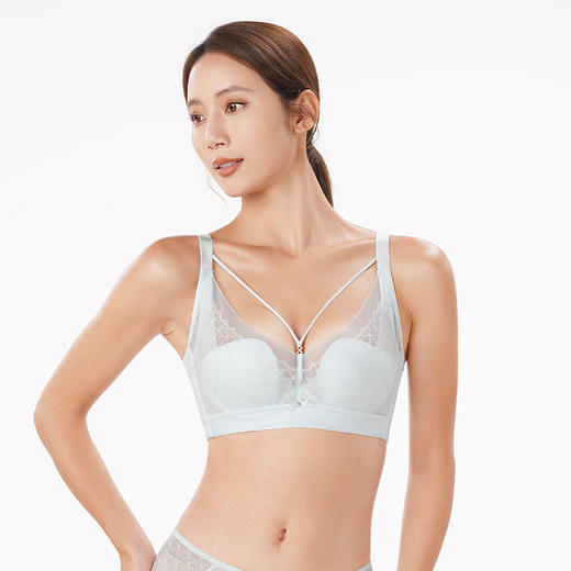 都市丽人舒软挺塑轻塑调整型内衣女锁边塑身BC杯3/4杯超薄文胸无钢圈四排扣LJ42B9 商品图2