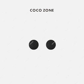 COCO ZONE 高级感纯黑色夹耳凸面环耳设计感 23C29335