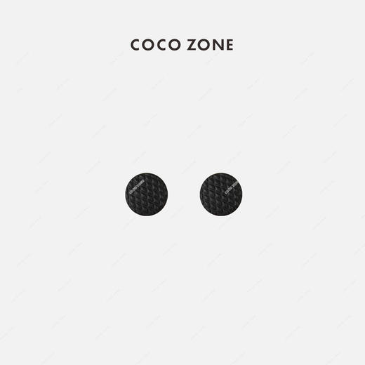 COCO ZONE 高级感纯黑色夹耳凸面环耳设计感 23C29335 商品图0