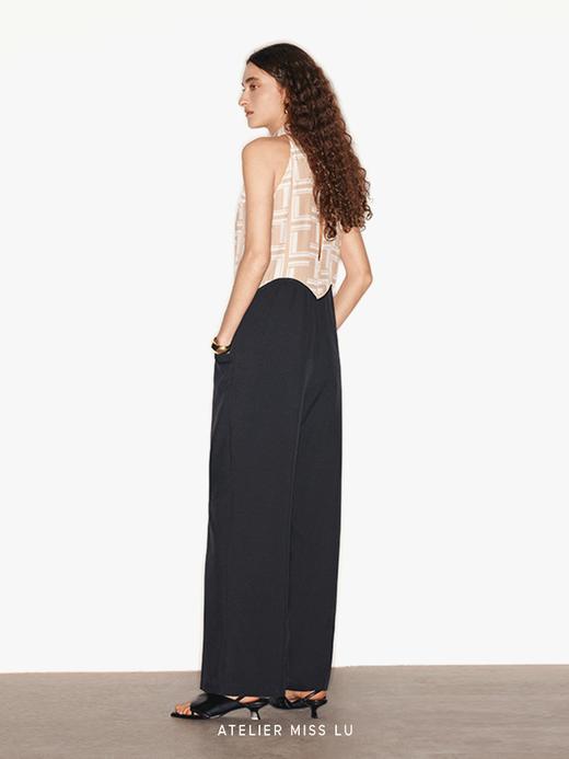 【塞纳河畔】品牌定染字母印花浪漫荷叶边连体裤 商品图2