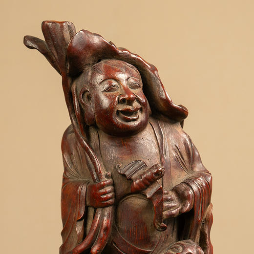 清 竹雕和合二仙摆件 商品图2