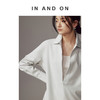 IN AND ON 新款 经典款叠穿神器 深V领长袖衬衫54136 商品缩略图0