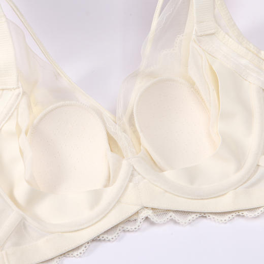 都市丽人舒软挺塑轻塑塑身内衣女蕾丝BC杯适穿3/4杯超薄款速干调整型文胸无钢圈四排扣LJ43B8 商品图8