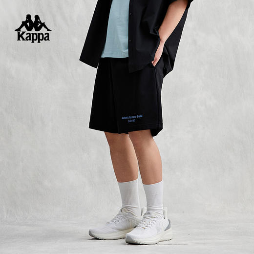 Kappa卡帕短裤2024新款男夏简约运动休闲裤字母篮球裤撞色五分裤K0E32DY30D 商品图2