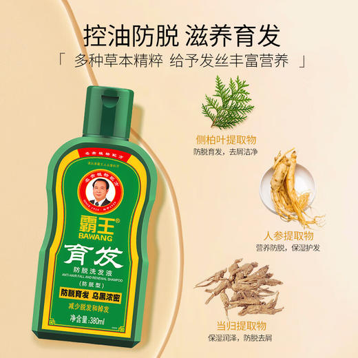 霸王  育发防脱洗发水380ml+毛囊滋养原液55ml 10101022055 商品图2